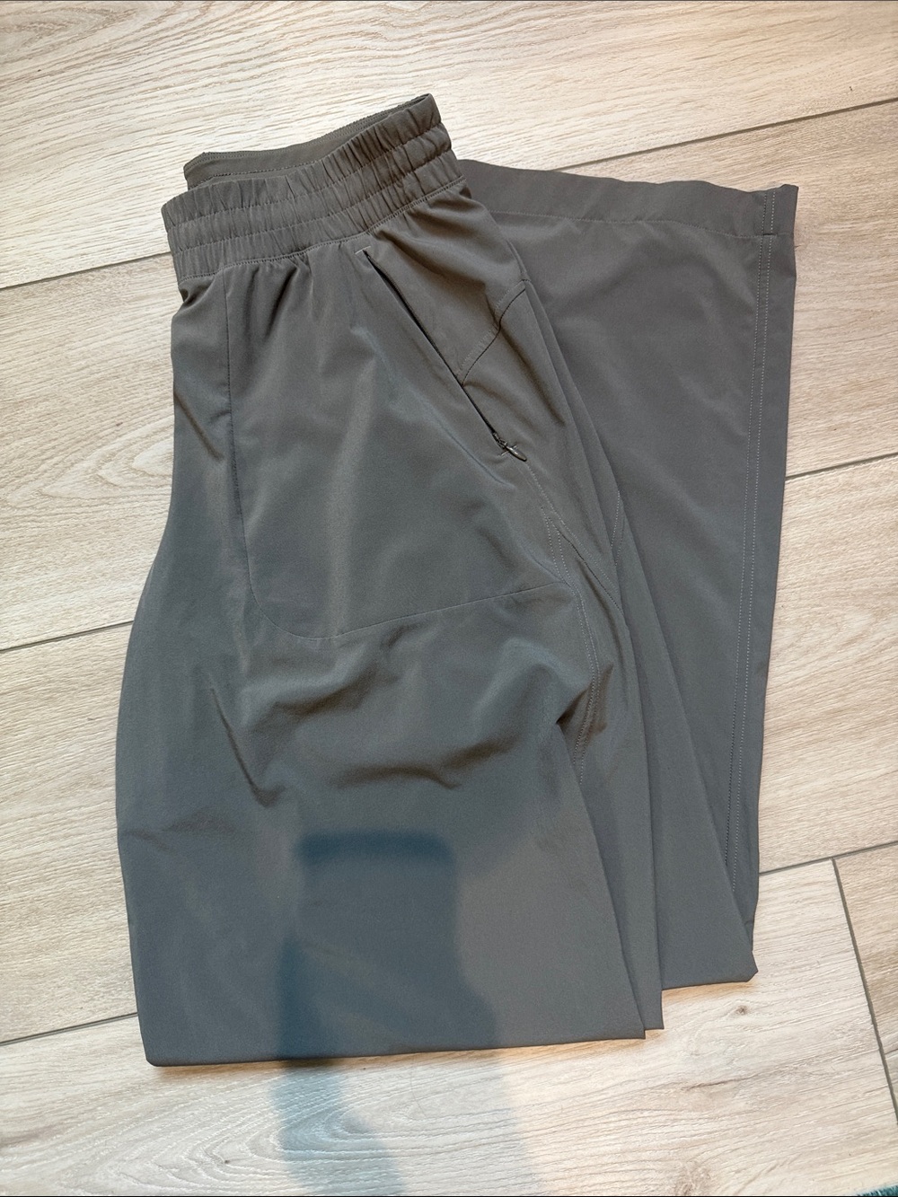 lululemon athletica Wide-Leg Pants - Dark Gray/Brown taupe